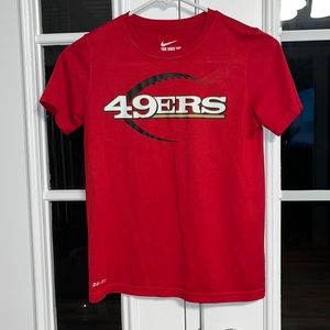 Nike dri-fit 49ers t-shirt, size small